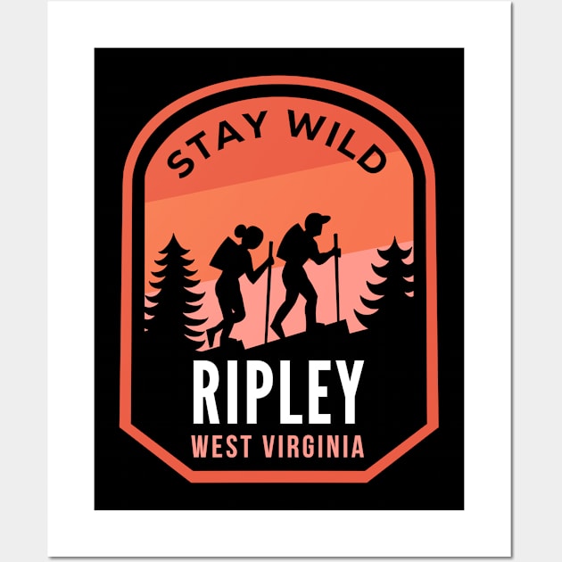 Ripley West Virginia Hiking in Nature Wall Art by HalpinDesign